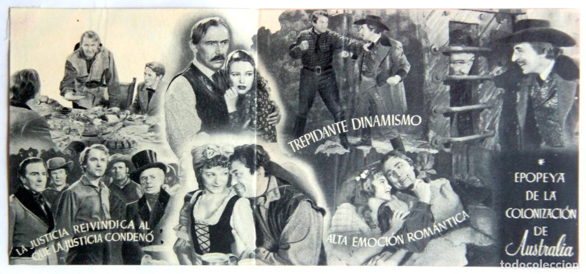 Cine: CAPITAN FURIA - PROGRAMA DE MANO 26 x 9 cm - Foto 2