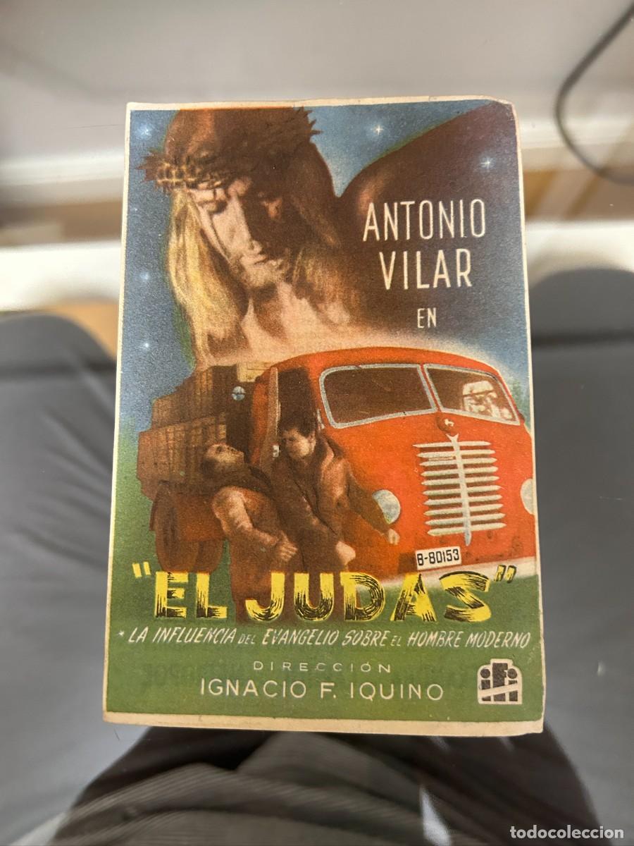  Foglietti di film di film antichi di cinema: &ordm;911 EL JUDAS CINES ALEXANDRA BARCELONA Y OTROS CON PUBLICIDAD BUEN ESTADO