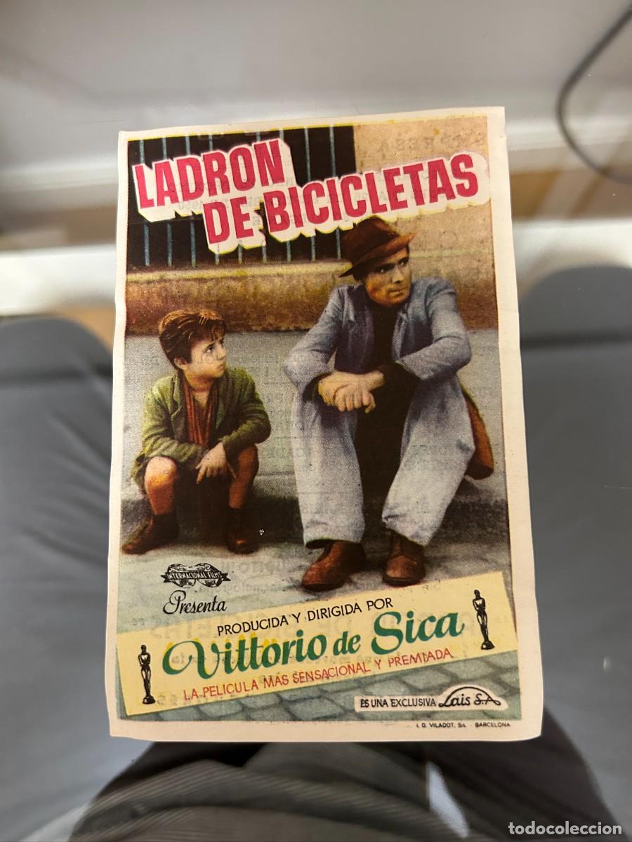 Cinema: &ordm;926 LADRON DE BIBICLETAS CINE DORADO ZARAGOZA CON PUBLICIDAD BUEN ESTADO