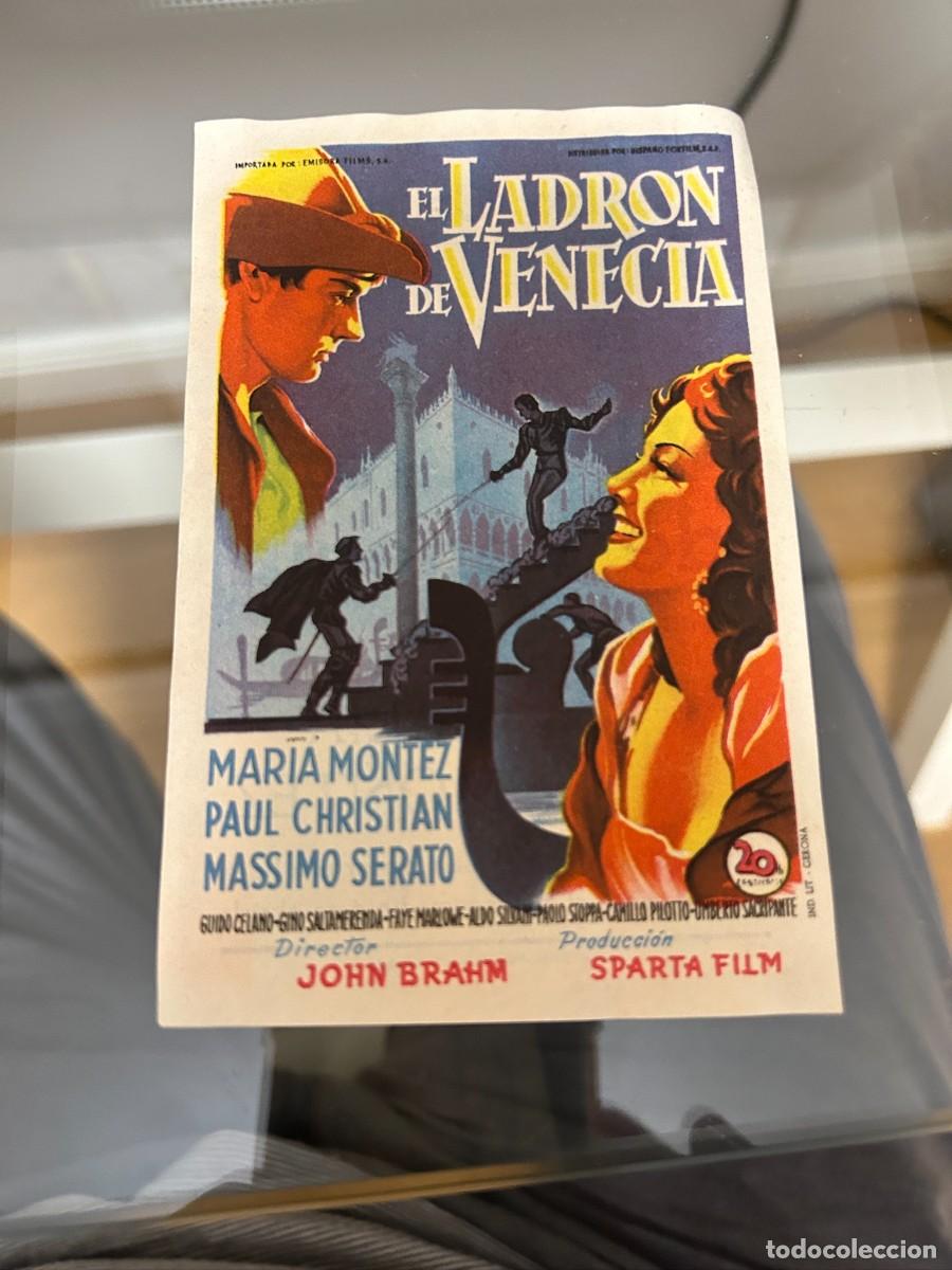 Cinema: &ordm;928 EL LADRON DE VENECIA TEATRO CALDERON VALLADOLID CON PUBLICIDAD BUEN ESTADO