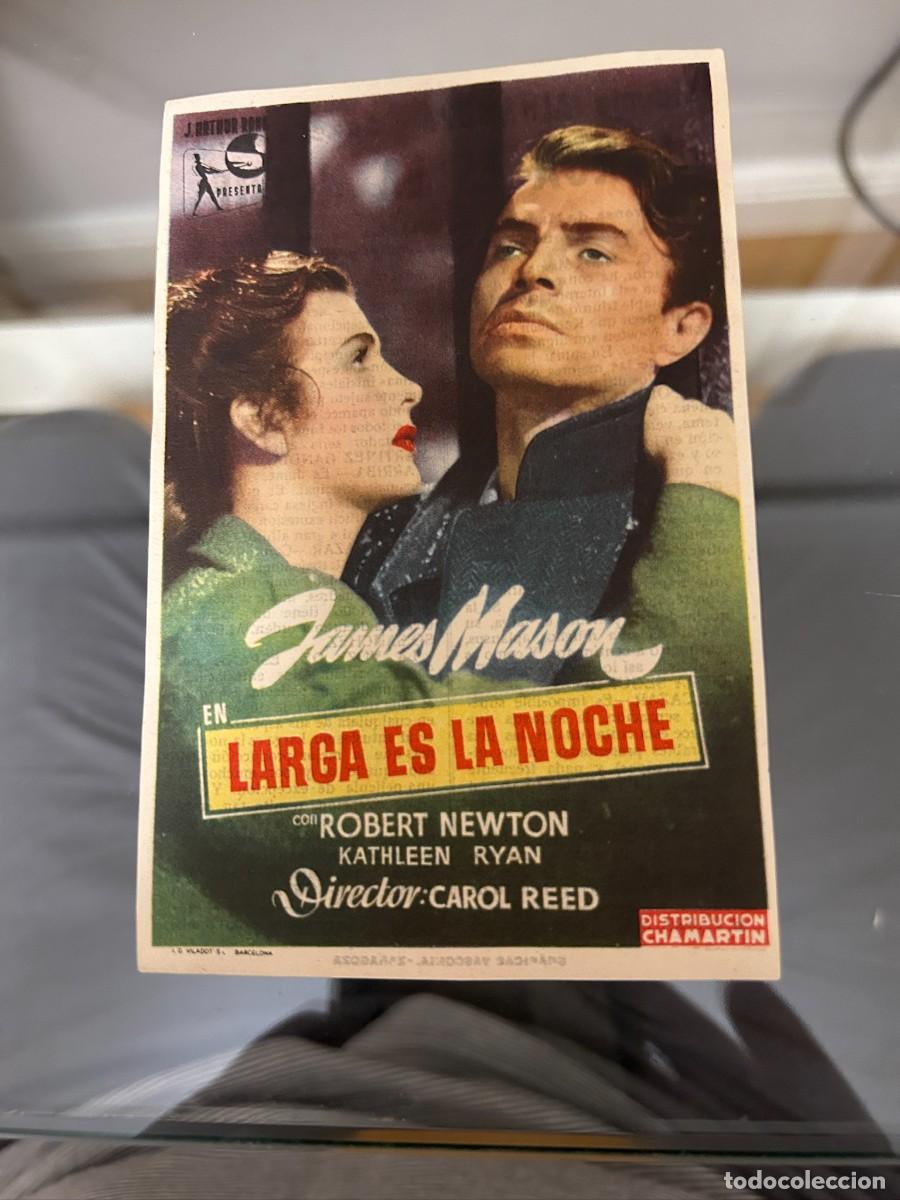 Cinema: &ordm;930 LARGA ES LA NOCHE CINEMA ALHAMBRA ZARAGOZA CON PUBLICIDAD BUEN ESTADO