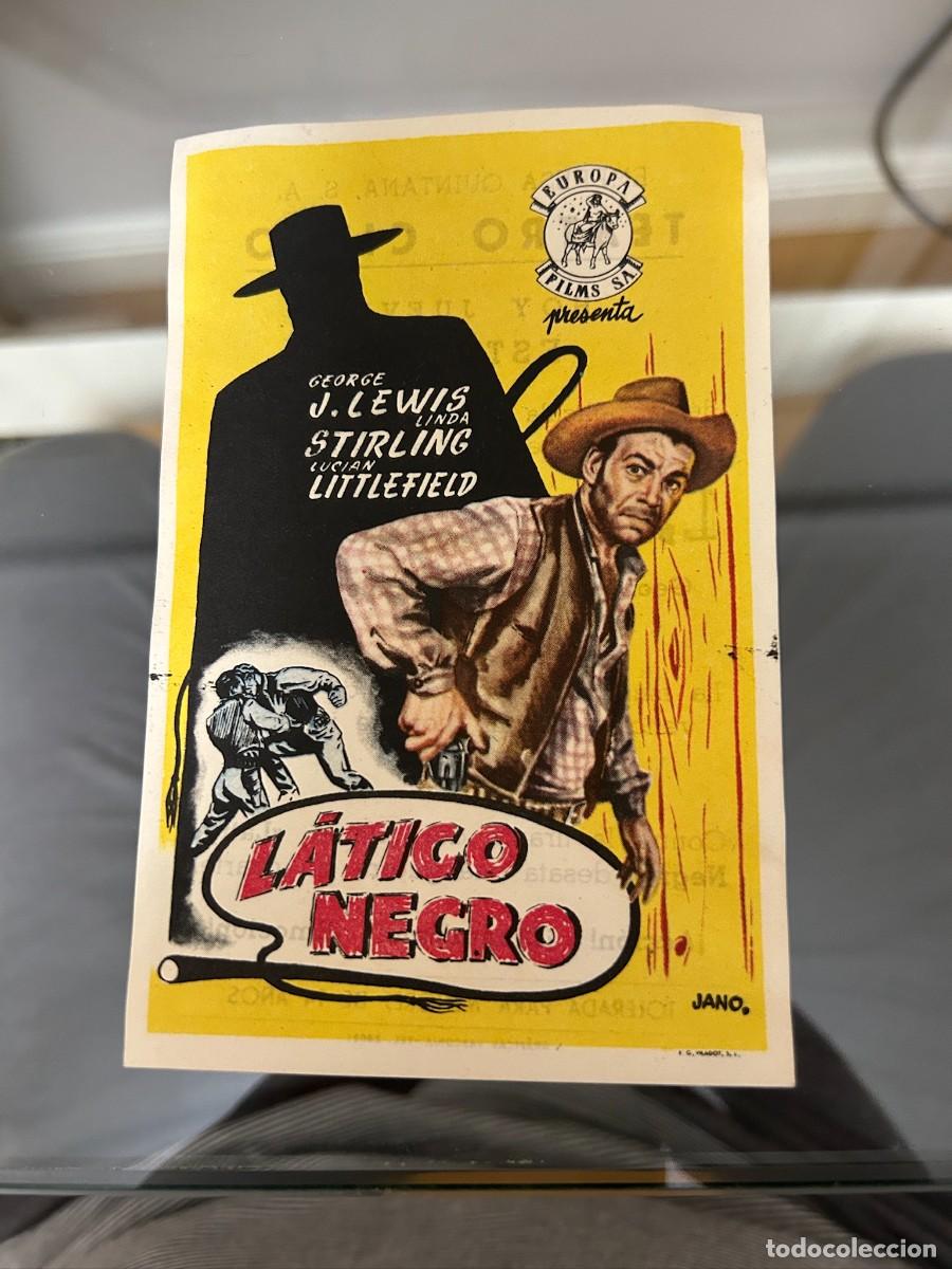 Cinema: &ordm;931 LATIGO NEGRO TEATRO CIRCO ZARAGOZA CON PUBLICIDAD BUEN ESTADO