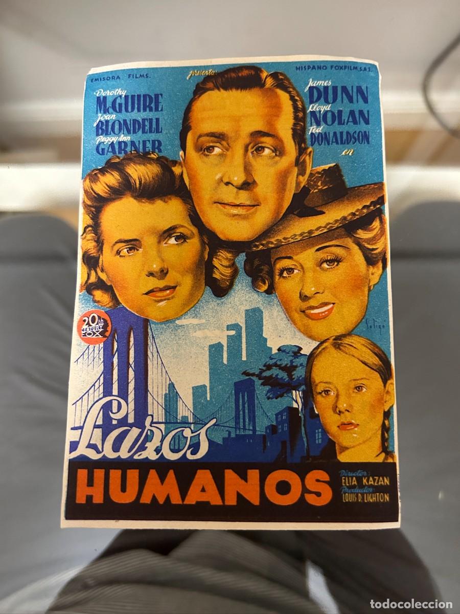 Cinema: &ordm;934 LAZOS HUMANOS CINE GRAN VIA CON PUBLICIDAD BUEN ESTADO