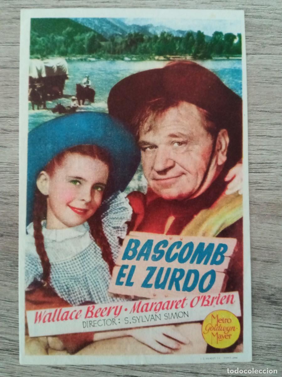  Flyers Publicitaires de films Anciens: BASCOMB EL ZURDO, WALLACE BEERY, GRAN TEATRO CALDERON DE LA BARCA, VALLADOLID, 1948