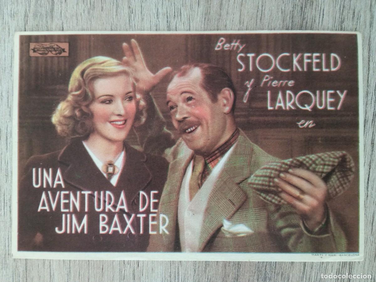 Cine: UNA AVENTURA DE JIM BAXTER, BETTY STOCKFELD