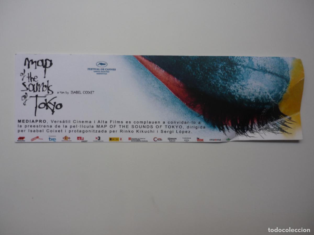 Cinema: el mapa de los sonidos de toyo - folleto mano invitacion preestreno - sergi lopez cine espa&ntilde;ol