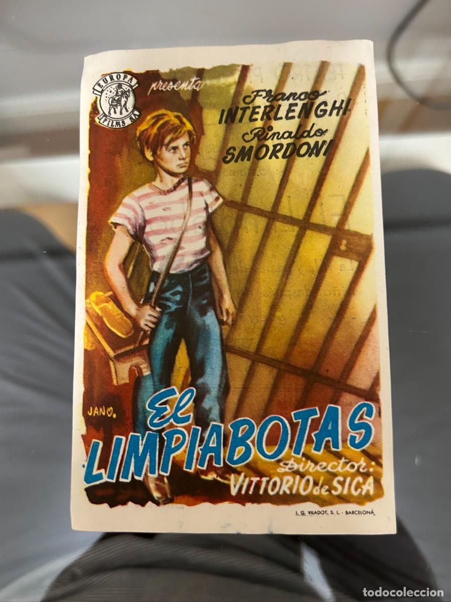 Cine: &ordm;949 EL LIMPIABOTAS TEATRO PRINCIPAL ARANDA DE DUERO CON PUBLICIDAD BUEN ESTADO