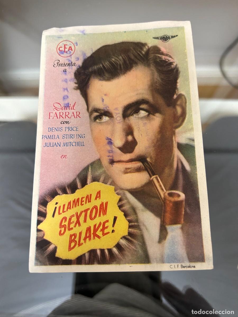Cinema: &ordm;955 &iexcl;LLAMEN A SEXTON BLAKE! SIN PUBLICIDAD BUEN ESTADO
