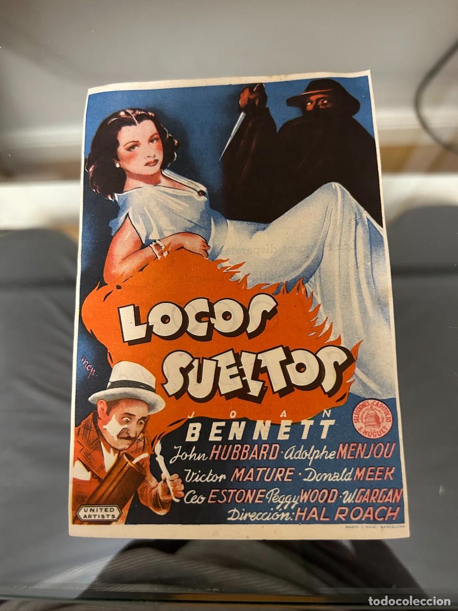 Cinema: &ordm;966 LOCOS SUELTOS CINE CALATRAVAS BURGOS CON PUBLICIDAD BUEN ESTADO