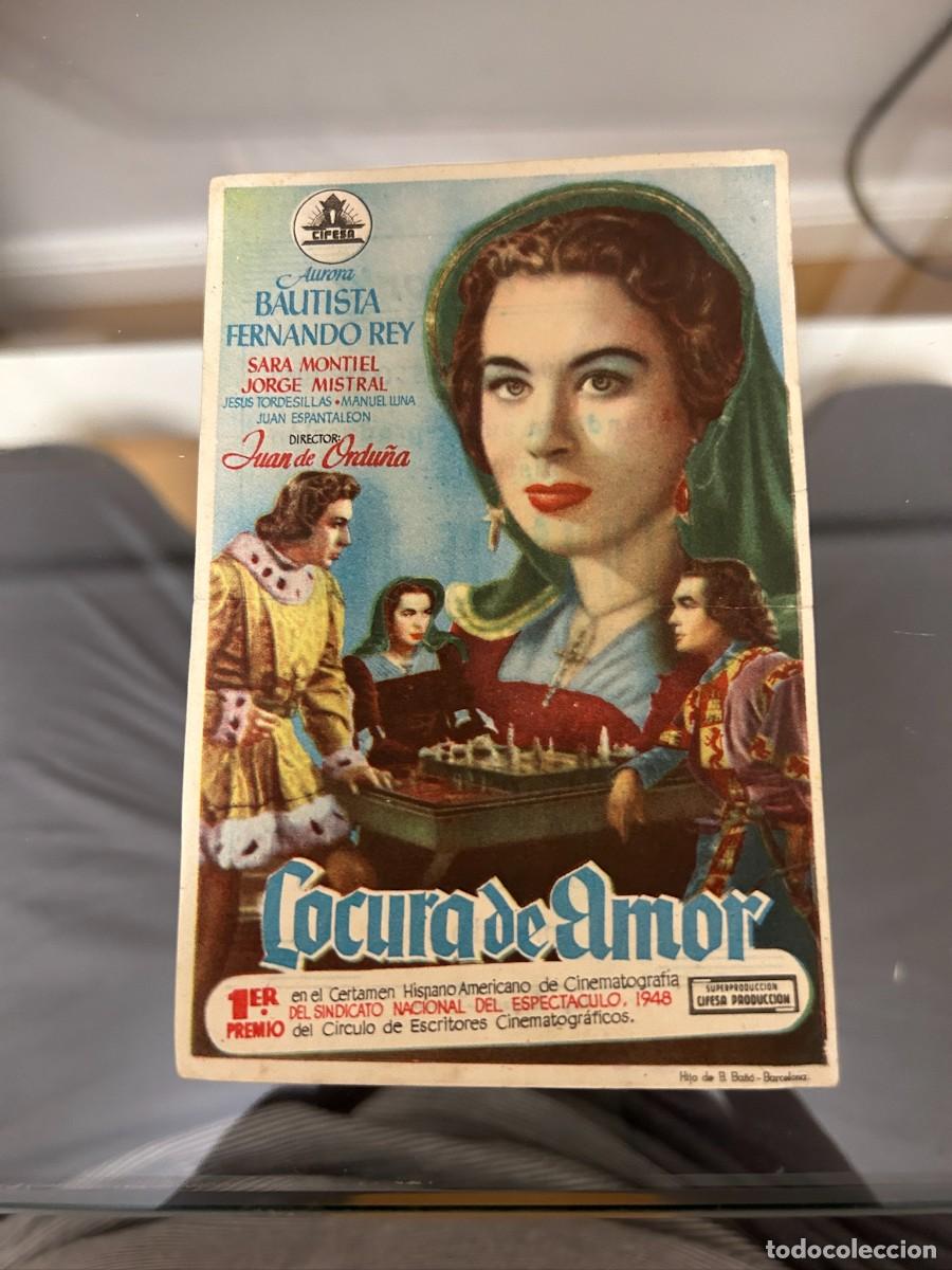 Cine: &ordm;967 LOCURA DE AMOR CINE VICTORIA TETUAN CON PUBLICIDAD BUEN ESTADO