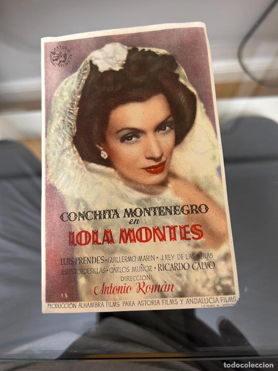  Foglietti di film di film antichi di cinema: &ordm;969 LOLA MONTES CINE ESPA&Ntilde;A AYAMONTE HUELVA CON PUBLICIDAD BUEN ESTADO