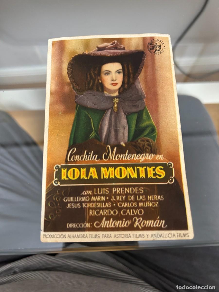 Kino: &ordm;972 LOLA MONTES CINE CAFE NUEVO MONTBRIO TARRAGONA CON PUBLICIDAD BUEN ESTADO