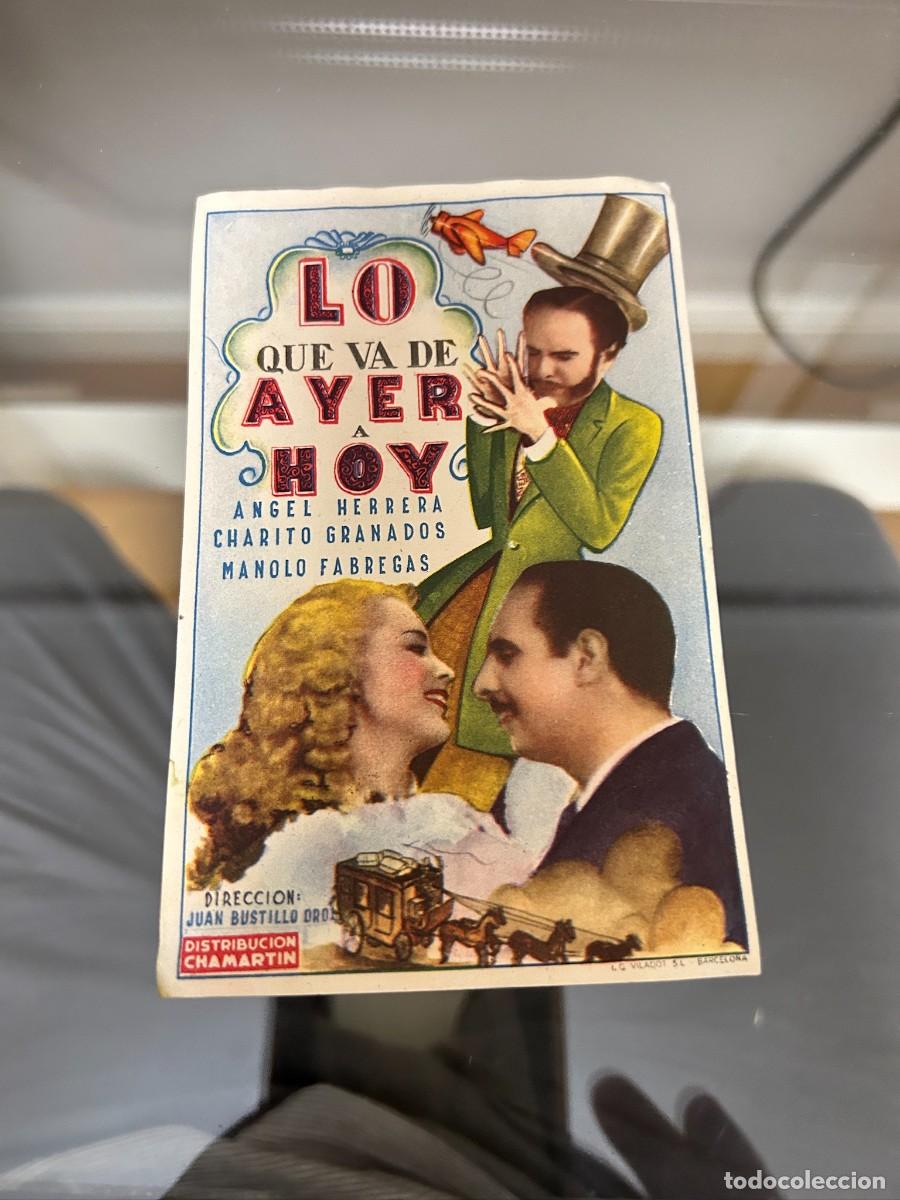 Cinema: &ordm;976 LO QUE VA DE AYER A HOY SIN PUBLICIDAD BUEN ESTADO
