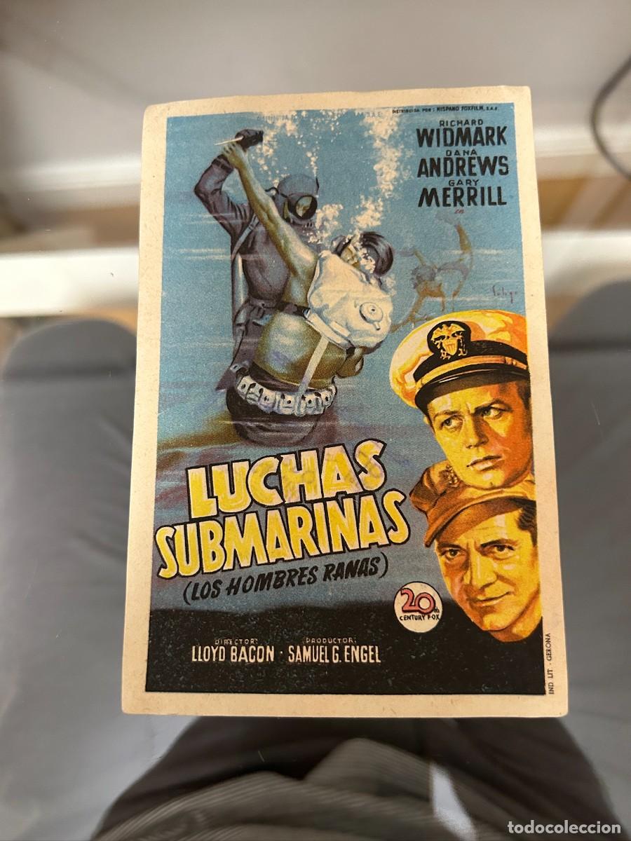 Cine: &ordm;979 LUCHAS SUBMARINAS CINE MONUMENTAL TETUAN BUEN ESTADO CON PUBLICIDAD