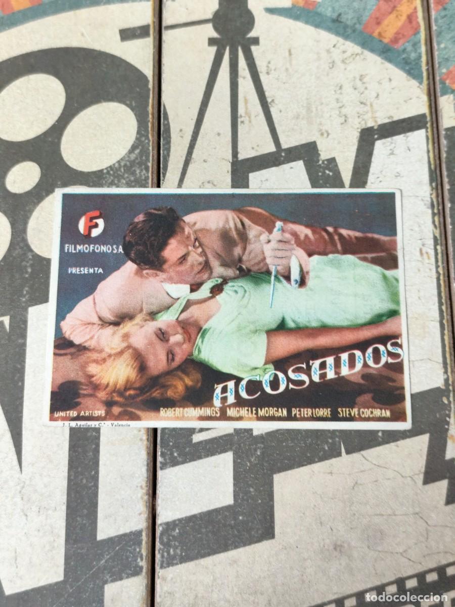  Foglietti di film di film antichi di cinema: Acosados con publicidad Cine Nuria San Quirico
