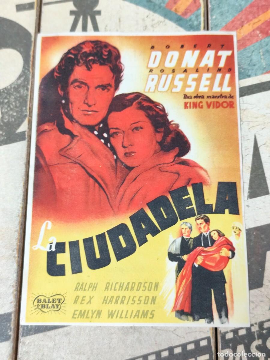  Foglietti di film di film antichi di cinema: La ciudadela con publicidad Sal&oacute;n Nacional Granada