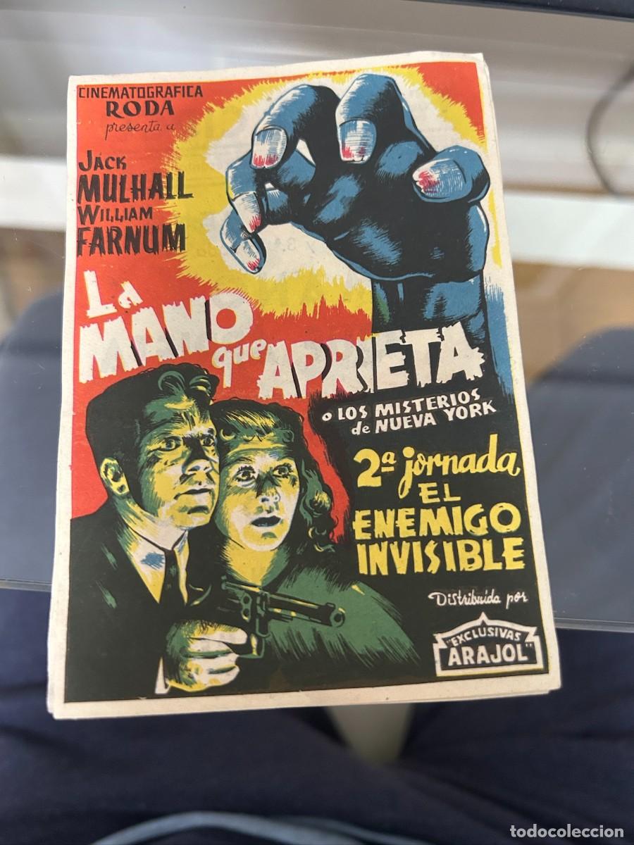 Cinema: &ordm;1004 LA MANO QUE APRIETA ARAJOL 2&ordf; JORNADA EL ENEMIGO INVISIBLE TEATRO CIRCO ZARAGOZA CON PUBLICIDA