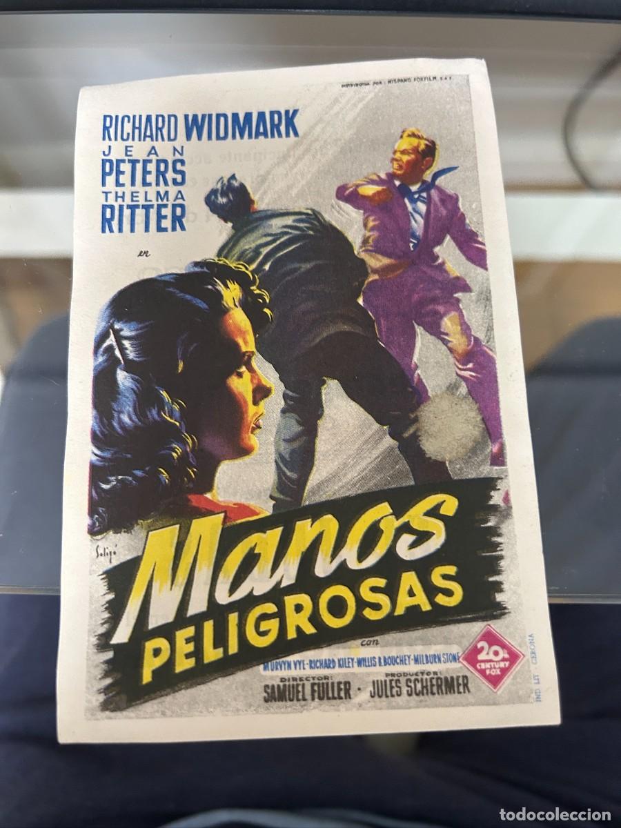 Cinema: &ordm;1007 MANOS PELIGROSAS TEATRO CIRCO GERONA CON PUBLICIDAD BUEN ESTADO