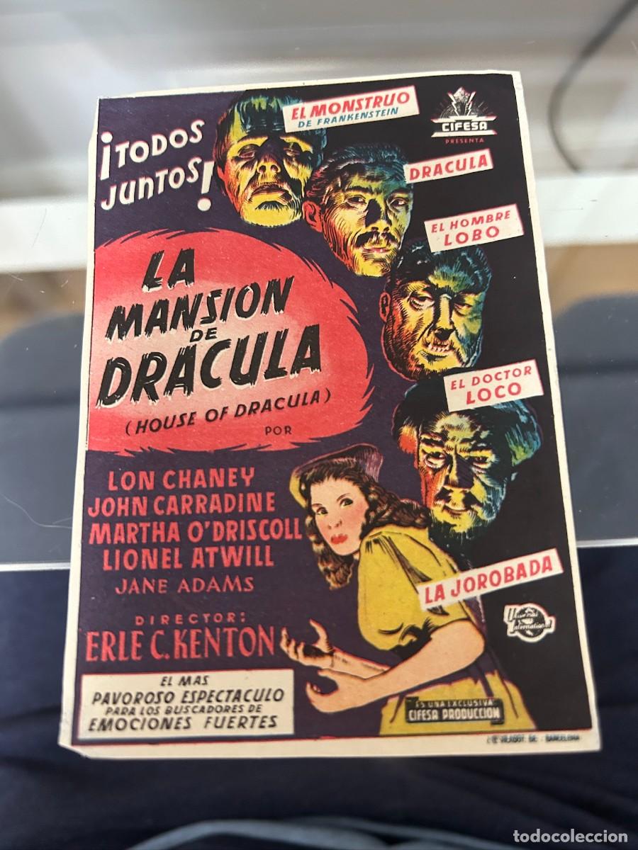 Cinema: &ordm;1008 LA MANSION DE DRACULA SIN PUBLICIDAD BUEN ESTADO