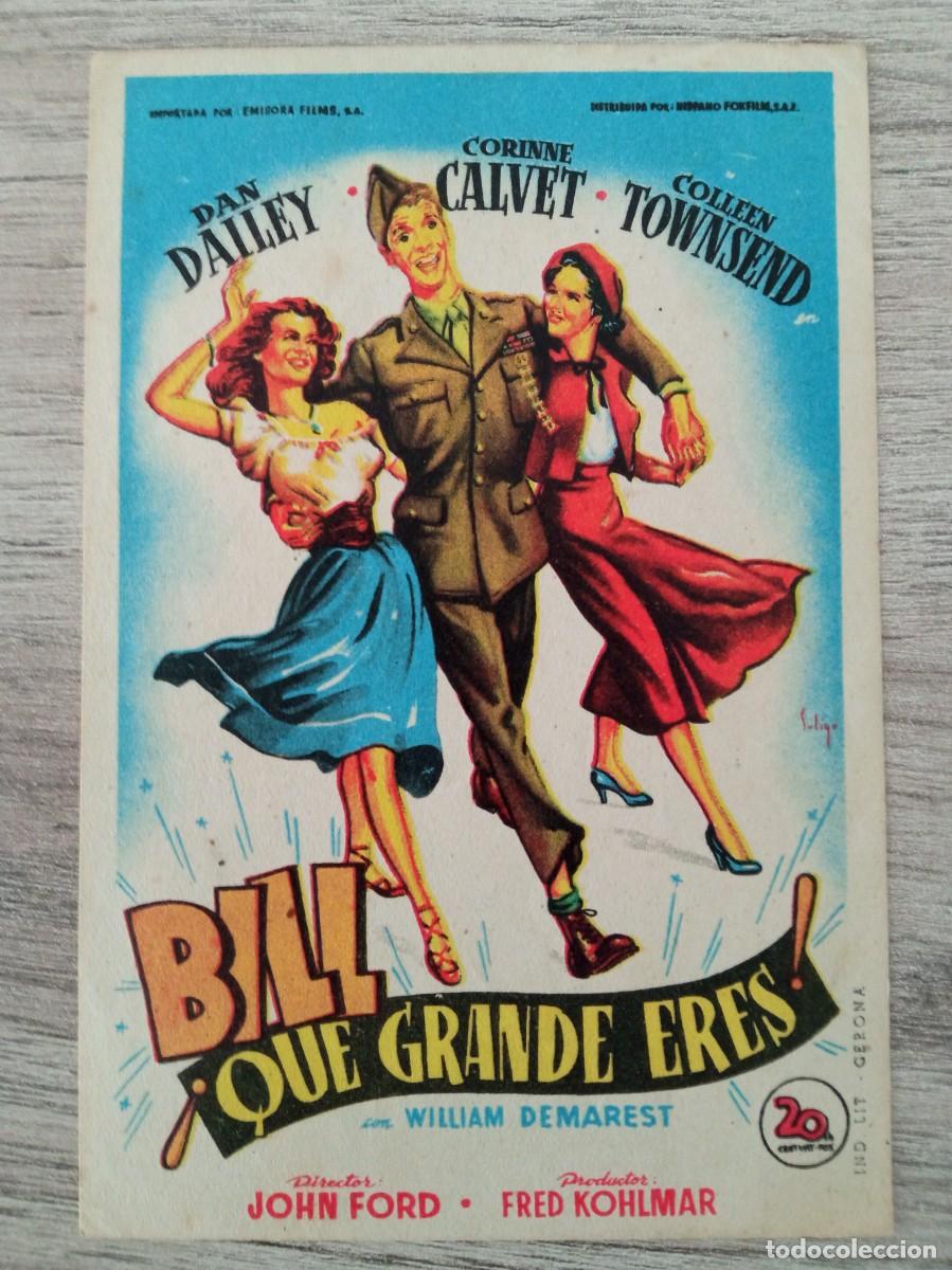 Cine: BILL, &iexcl;QUE GRANDE ERES!, DAN DAILEY, SOLIG&Oacute; - Foto 1