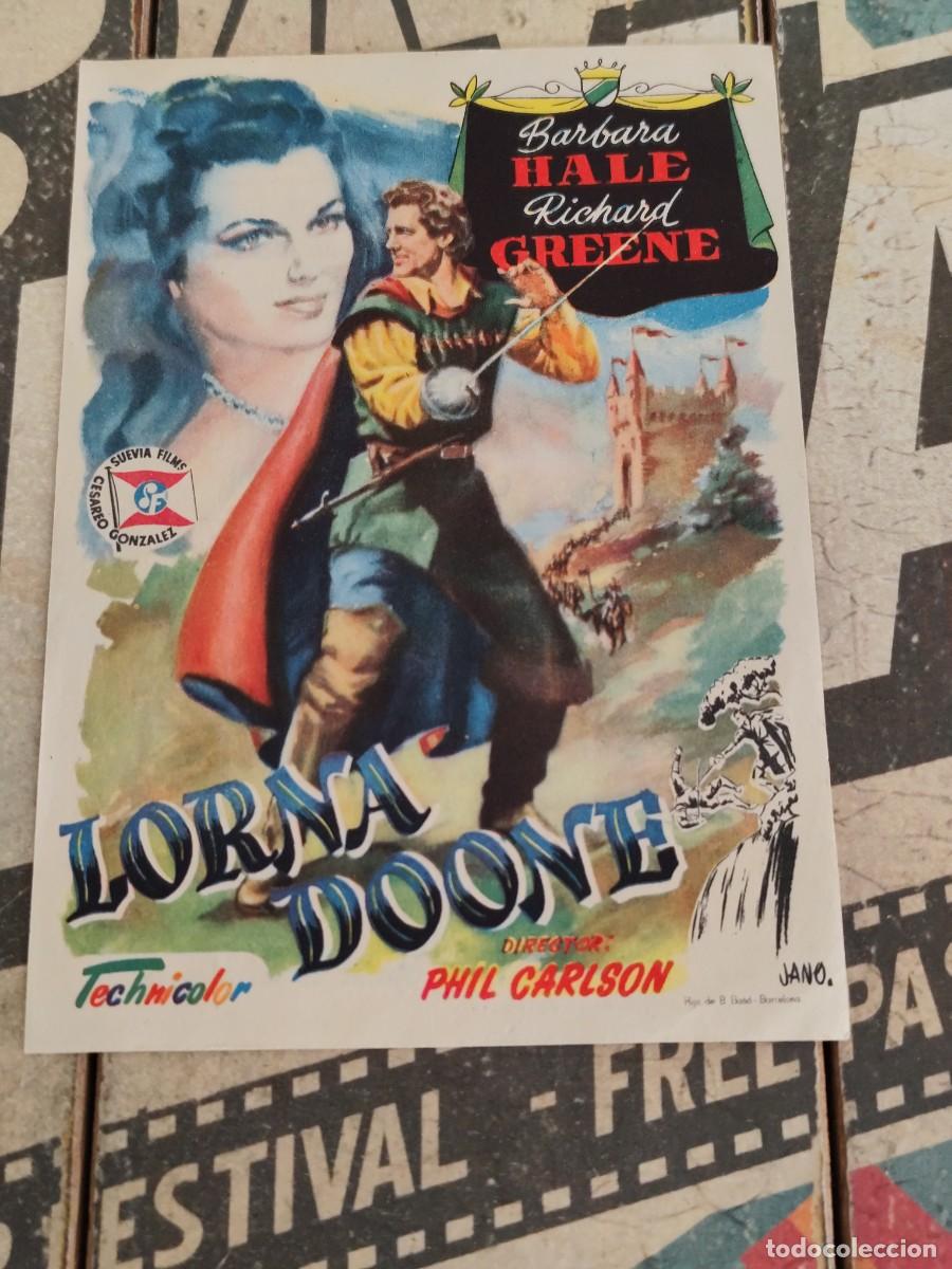 Kino: Lorna Doone con publicidad Cine Cardenio Ayamonte