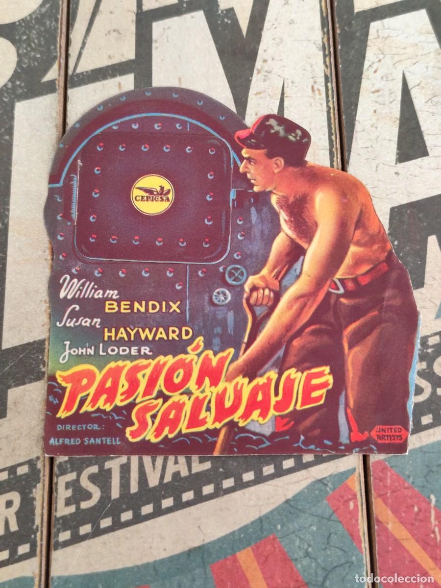 Cine: Pasion salvaje doble troquelado con publicidad Catalu&ntilde;a L&eacute;rida