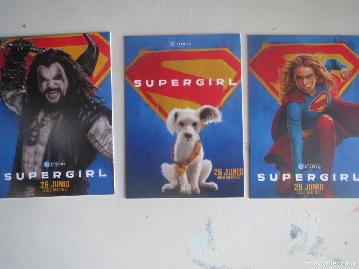Cine: supergirl fan card los tres