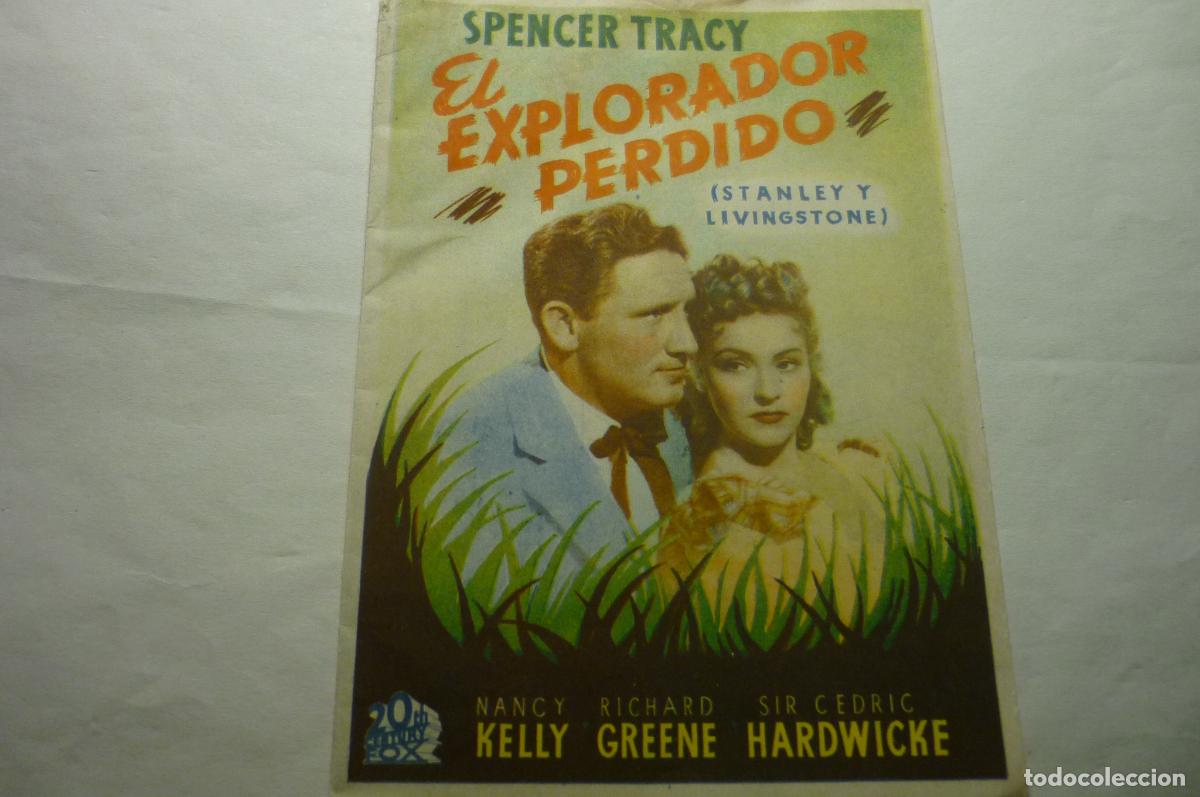  Foglietti di film di film antichi di cinema: programa doble el explorador perdido .-spencer tracy