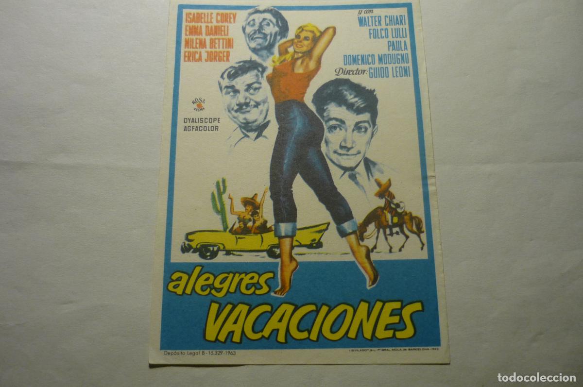 Cine: programa alegres vacaciones,.domenico modugno