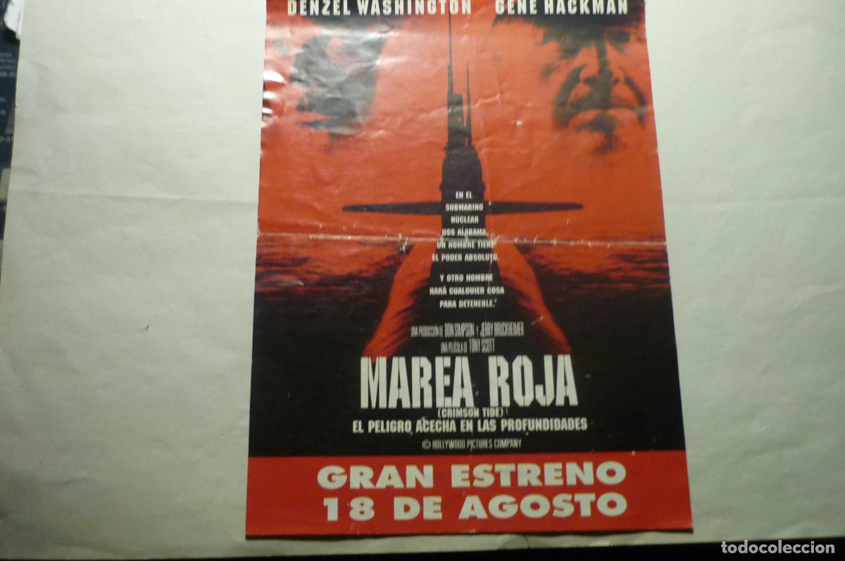  Foglietti di film di film antichi di cinema: programa marea roja.-gene hackman publicidad