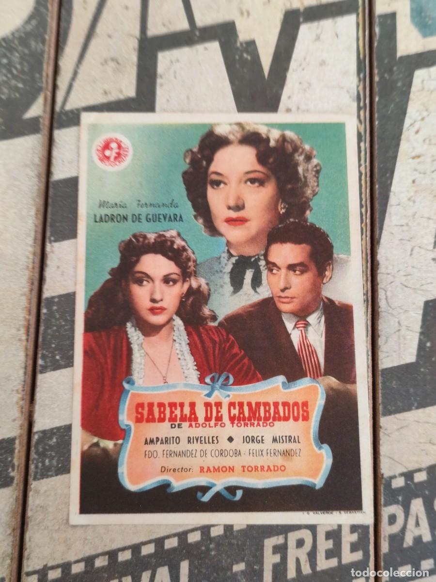 Foglietti di film di film antichi di cinema: Sabela de Cambados con publicidad Teatro Calder&oacute;n de la Barca Valladolid