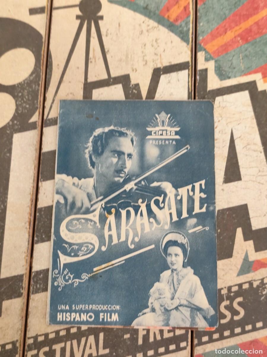 Foglietti di film di film antichi di cinema: Sarasate doble con publicidad Coliseo Vi&ntilde;as Motril