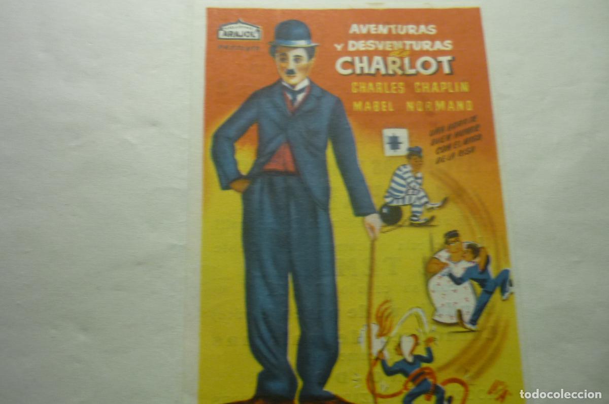Cine: programa aventuras y desventuras charlot ,.publicidad