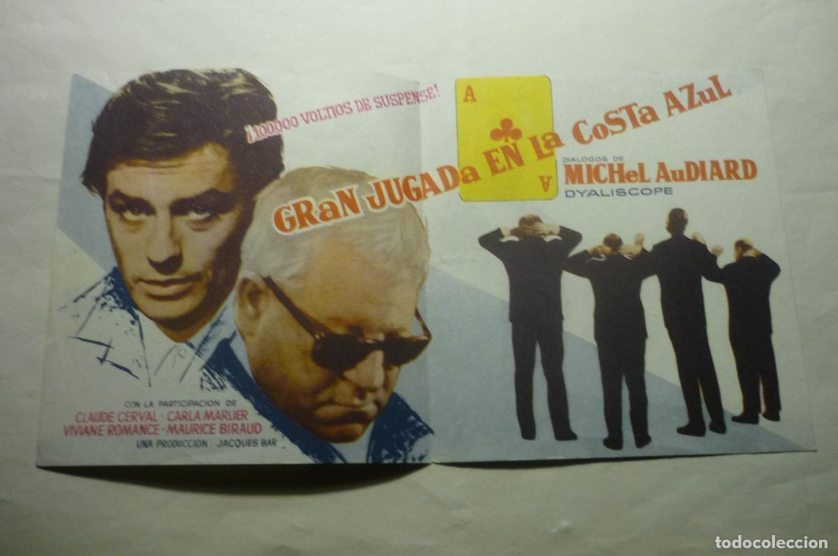  Foglietti di film di film antichi di cinema: programa doble gran jugada en la costa azul.-jen gabin