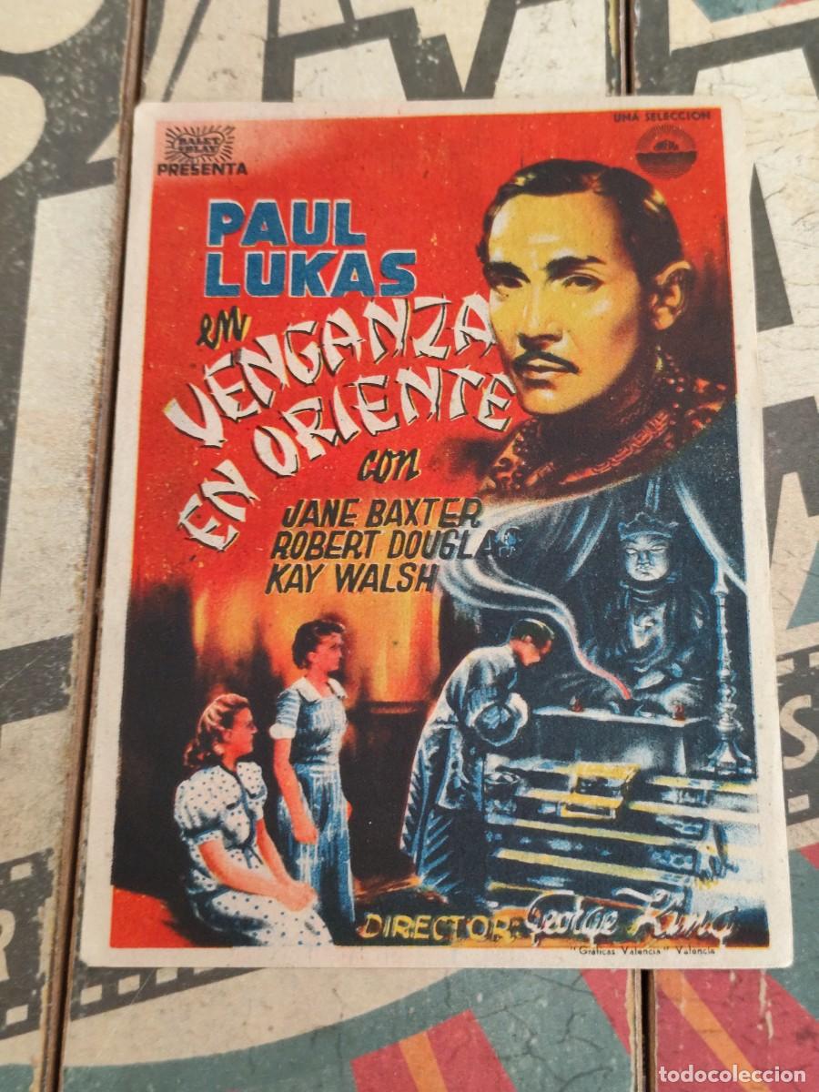  Foglietti di film di film antichi di cinema: Venganza en Oriente con publicidad Coliseo Olympia Granada
