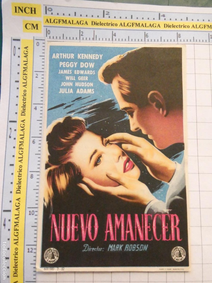 Folhetos de m&atilde;o de filmes antigos de cinema: PROGRAMA DE MANO. CINE. PEL&Iacute;CULA. NUEVO AMANECER GRAN TEATRO ISABEL CAT&Oacute;LICA GRANADA. 514