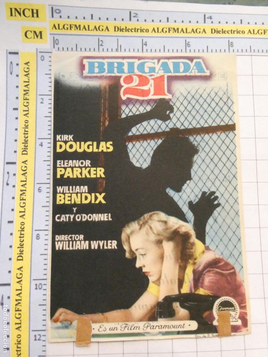 Folhetos de m&atilde;o de filmes antigos de cinema: PROGRAMA DE MANO. CINE. PEL&Iacute;CULA. BRIGADA PRINCIPAL CINEMA GRANADA. 519