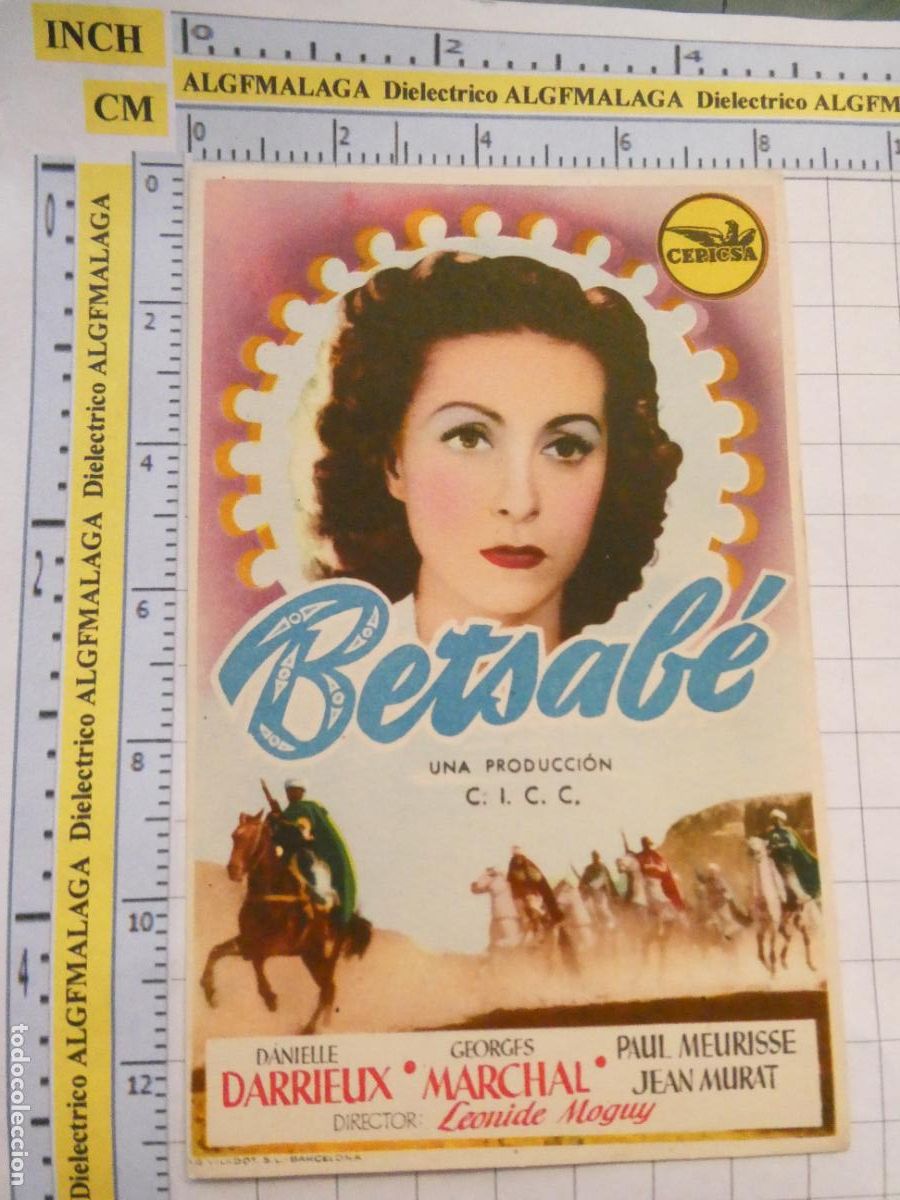Cine: PROGRAMA DE MANO. CINE. PEL&Iacute;CULA. BETSAB&Eacute;. 523 - Foto 1
