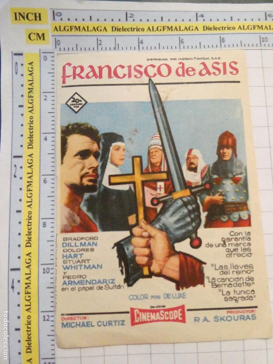 Kino: PROGRAMA DE MANO. CINE. PEL&Iacute;CULA. FRANCISCO DE ASIS CINE TIVOLI AND&Uacute;JAR JAEN. 524