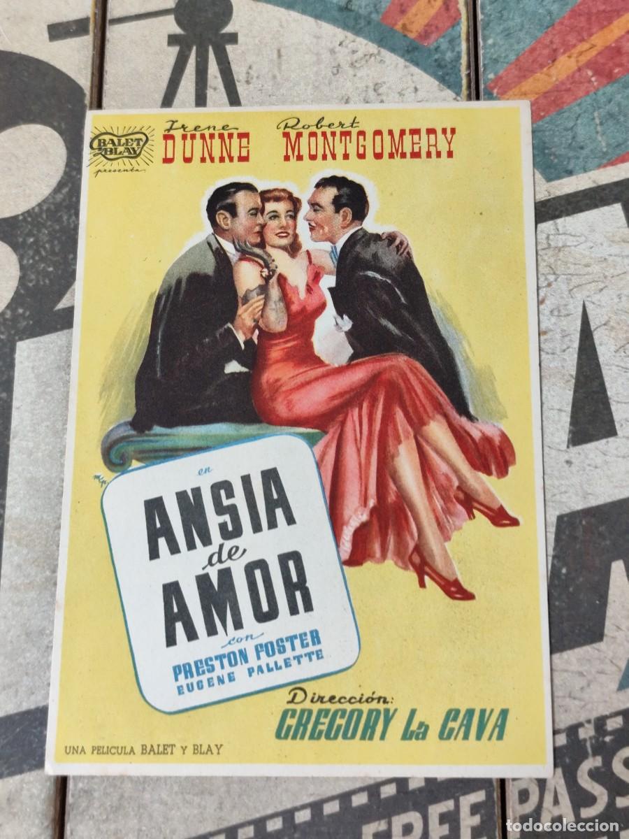  Foglietti di film di film antichi di cinema: Ansia de amor sin publicidad