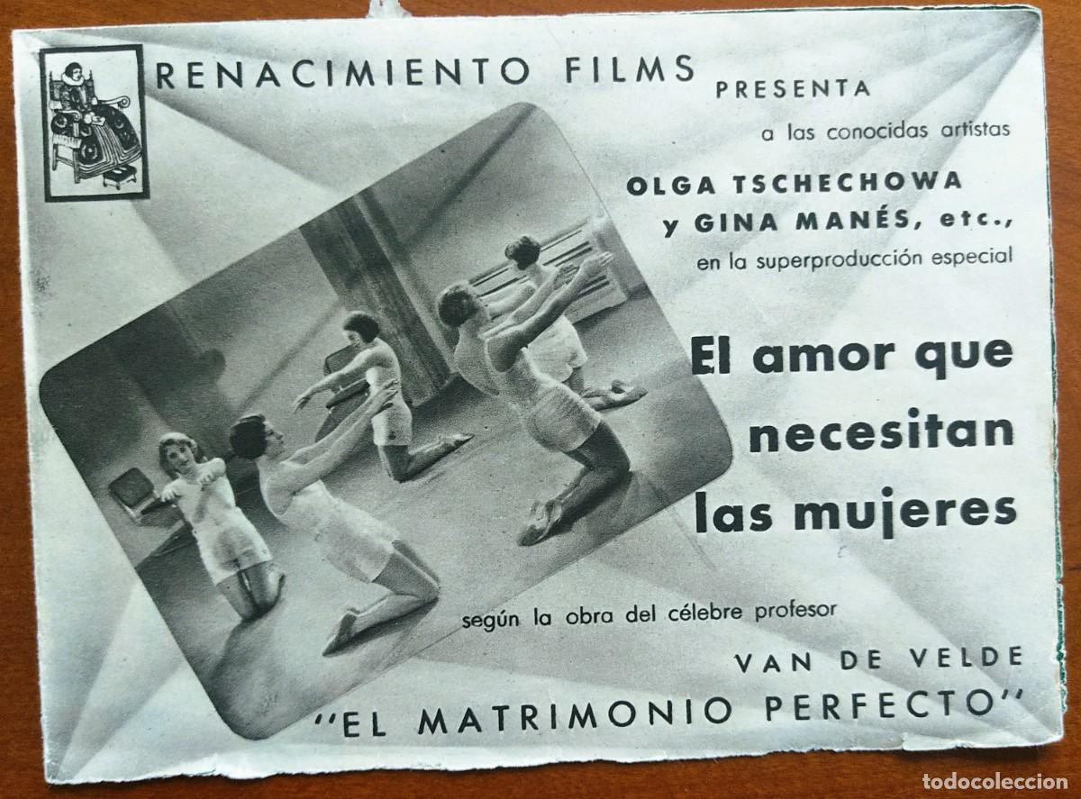 Kino: PROGRAMA DOBLE EL AMOR QUE NECESITAN LAS MUJERES - RENACIMIENTO FILMS
