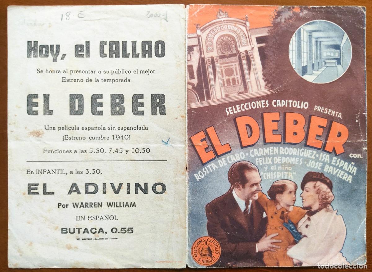 Cine: PROGRAMA DOBLE EL DEBER - CON ROSITA DE CABO Y EL NI&Ntilde;O CHISPITA - Foto 2