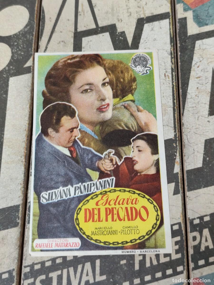  Foglietti di film di film antichi di cinema: Esclava del pecado sin publicidad