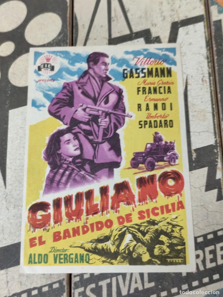  Foglietti di film di film antichi di cinema: Giuliano el bandido de Sicilia sin publicidad