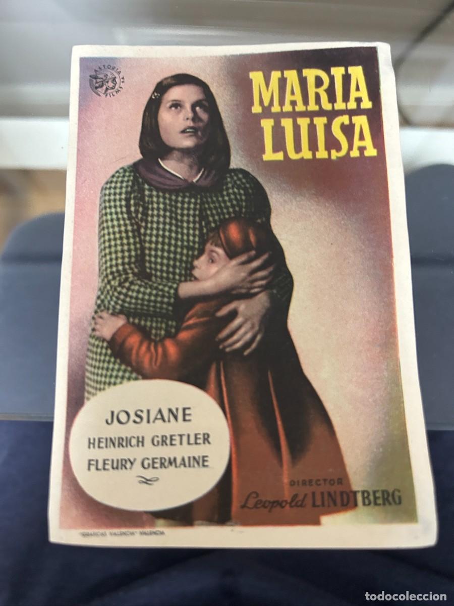  Flyers Publicitaires de films Anciens: &ordm;1022 MARIA LUISA SIN PUBLICIDAD BUEN ESTADO