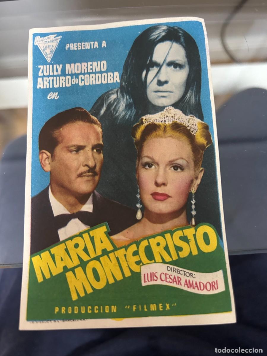 Cinema: &ordm;1025 MARIA MONTECRISTO CINE ARENAS Y OTROS BARCELONA CON PUBLICIDAD BUEN ESTADO