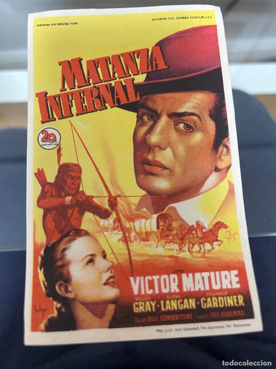 Cinema: &ordm;1036 MATANZA INFERNAL SIN PUBLICIDAD BUEN ESTADO