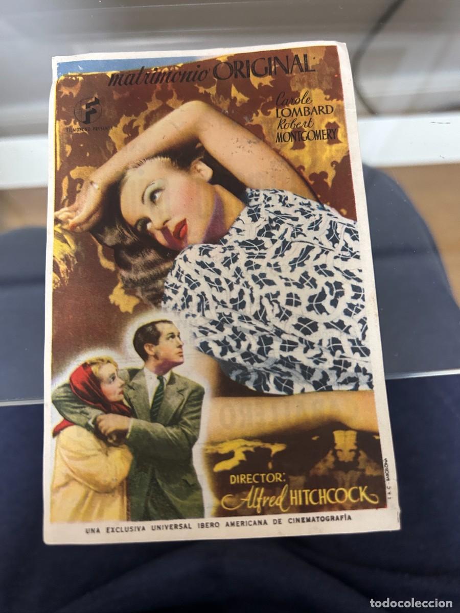Cine: &ordm;1043 MATRIMONIO ORIGINAL CINE CATALU&Ntilde;A LERIDA CON PUBLICIDAD BUEN ESTADO