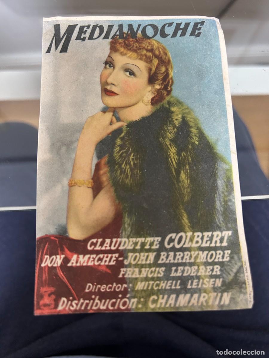 Kino: &ordm;1044 MEDIANOCHE CLAUDETTE COLBERT SIN PUBLICIDAD BUEN ESTADO