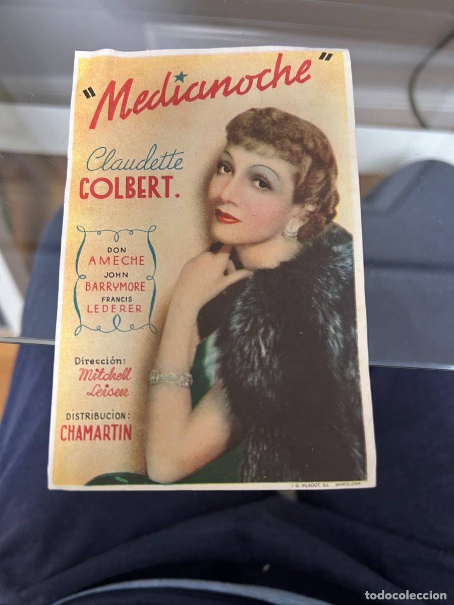 Kino: &ordm;1045 MEDIANOCHE CLAUDETTE COLBERT SIN PUBLICIDAD BUEN ESTADO